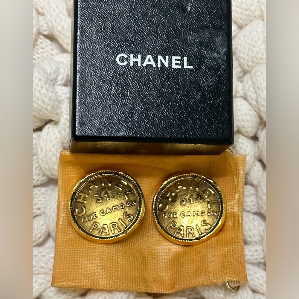 🧿Chanel vintage earrings clip on fabulous treasures from my closet Chanel lover